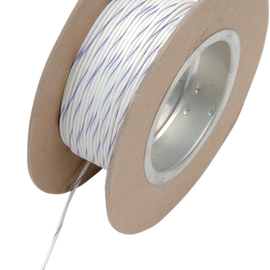 100' Wire Spool - 18 Gauge - White/Violet