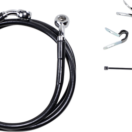 6" Brake Line - Front - Black Vinyl - 04-10 XL294