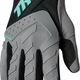Spectrum Gloves - Gray/Black/Mint - Medium