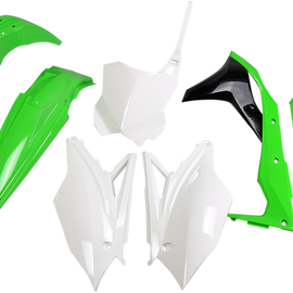 Replacement Body Kit - OEM Green/White/Black - KXF250