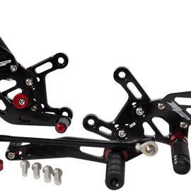 MGP Rearset - Black - Yamaha