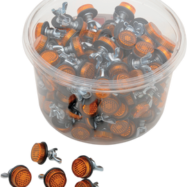 License Plate Reflectors - 150ct Tub - Amber