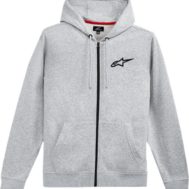 Ageless Chest Zip Hoodie - Gray/Black - 2XL