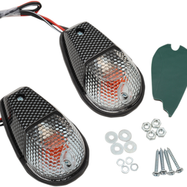 Flush Mount Marker Lights - Carbon/Clear