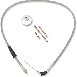 Carburetor Cable Cover - Polished - Blaster