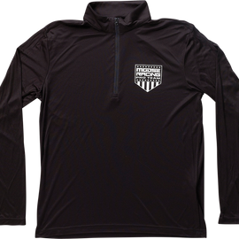 Quarter Zip Pullover - Black - 2XL