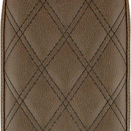 Lattice Stitched Sissy Bar Pad - Brown