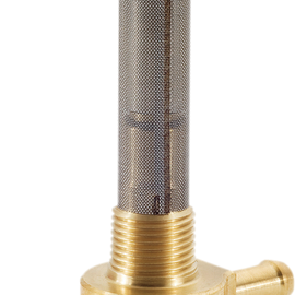 Straight Petcock - Raw Brass - 3/8" NPT