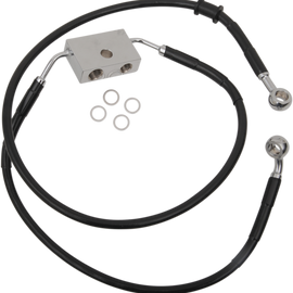 Front Brake Line - XL - Black +10"