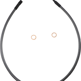 Brake Line - Front - 12 mm - 90° - 30" - KARBONFIBR