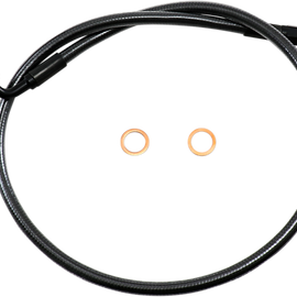 Brake Line - 90° 12 mm - Black Pearl - 30"