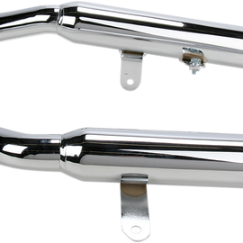 Slashcut Mufflers - Chrome - XV750/1100