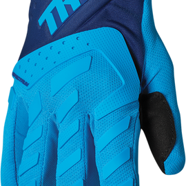 Youth Spectrum Gloves - Blue/Navy - Medium