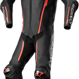 Missile v2 1-Piece Suit - Black/Red Fluorescent - US 38 / EU 48