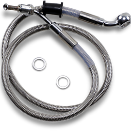 Brake Line - Front - +6" - Stainless Steel - XL