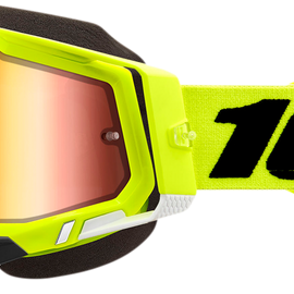Racecraft 2 Snow Goggles - Fluo Yellow - Red Mirror