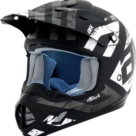 FX-17 Helmet - Attack - Matte Black/Silver - 2XL