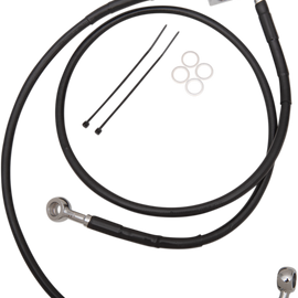 Brake Line - Front - Black - +2" - Softail '00-'03