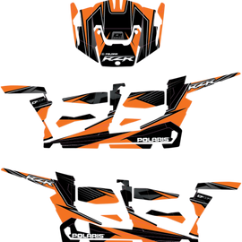 Complete Graphics Kit - Orange - 4-Door - RZR