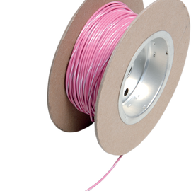 100' Wire Spool - 18 Gauge - Pink/White