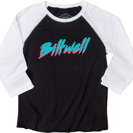 Women's 1985 Raglan T-Shirt - Black/White - Small