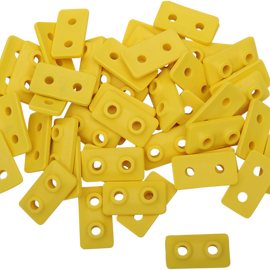 Extra Large Backer Plates - Yellow - Twin - 48 Pack