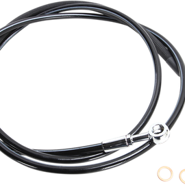 XR Stainless Hydraulic Clutch Line - Stainless with Black Coating - +8" - FLH '17+