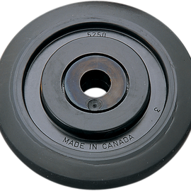 Idler Wheel with 6205-2RS Bearing/Bushing - Black - 5.35" OD x 0.75" ID