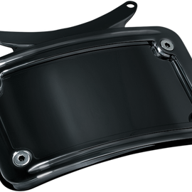 Curved License Plate Frame - Gloss Black