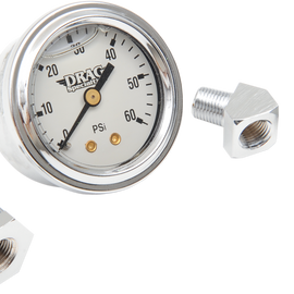 Oil Gauge Kit - White - BT - '84-'99