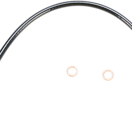 Brake Line - Black Pearl -  3/8"/90° - 17"