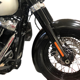 Slicer Front Fender Kit - Black - Steel - 19" - FLH