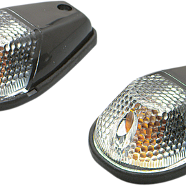 Flush Mount Marker Lights - Black/Clear