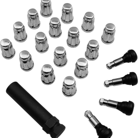 Lug Nut - Splined - 3/8" - Chrome - 16 Pack