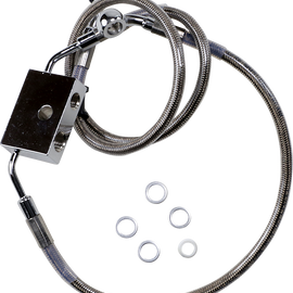 Brake Line - Front - +6" - Stainless Steel - XL