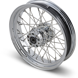 Rear Wheel - 40 Spoke - Single Disc/No ABS - Chrome - 16"x3.50" - '02-'07 FLH