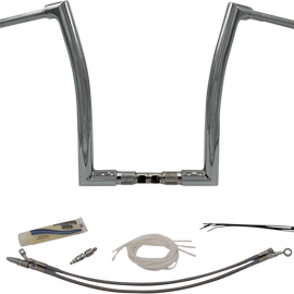 16" Chrome 1-1/2" Flat Top Handlebar Kit7137568030