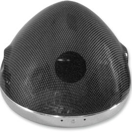 7" Lucas Style Headlight Shell - Faux Carbon