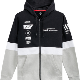 Position Zip Hoodie - Black/White - 2XL
