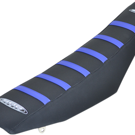 6-Ribbed Seat Cover - Blue/Black - YZ 85