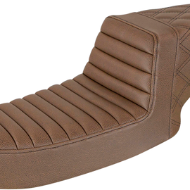 Step Up Seat - Rear Lattice Stitched - Brown