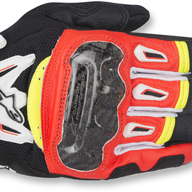 SMX-2 Air Carbon V2 Gloves - Black/Red/White/Yellow - XL