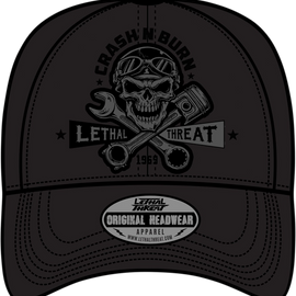 Crash 'n Burn Hat - Black - One Size