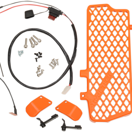 Radiator Fan Kit with Orange Guards - KTM