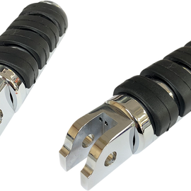 FML Soft-Ride Footpegs - Chrome - Softail