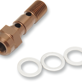 Aluminum Banjo Bolt with Bleeder - Honda