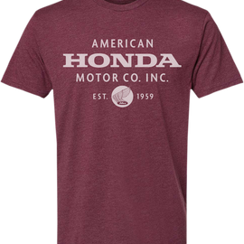 Honda Motor Company T-Shirt - Maroon - Large