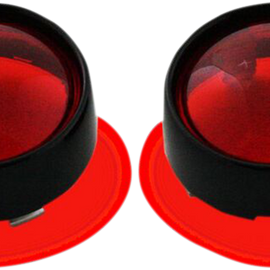 Bullet Signal Lenses - Black/Red