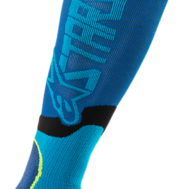 MX Plus 2 Socks - Black/Cyan - Large/2XL