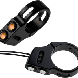 Rat Eye LED Turn Signals - 41 mm - Black